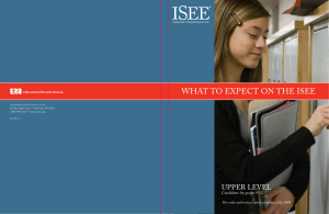 ISEE guide