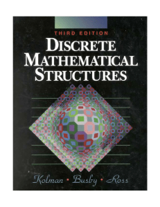 Kolman, Busby, Ross -- Discrete Mathematical Structures