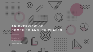 AN OVERVIEW OF COMPILER AND ITS PHASES