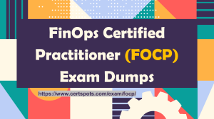 FinOps Certified Practitioner FCOP Exam Guides 2023