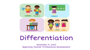 11.19 - Differentiation PD Powerpoint UPDATED COPY