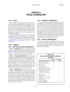 ASME BPVCV  - ART 9