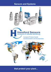 Hansford Sensors Compact Product Guide Accelerometers and Accessories