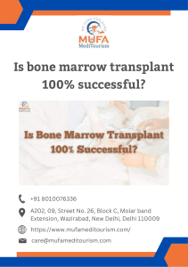 Is bone marrow transplant 100 successful?