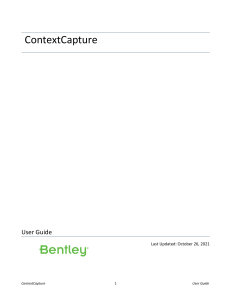 ContextCapture User Guide EN