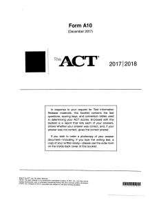 ACT 201712 Form A10