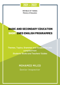 Basic & Second Ed. Shortened English Programmes MedMiled