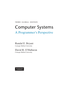 Computer Systems: A Programmer's Perspective 3rd edition
