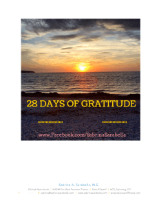 28 Days of Gratitude