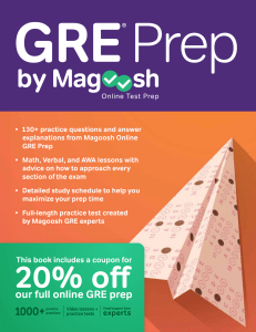 GRE Prep by Magoosh