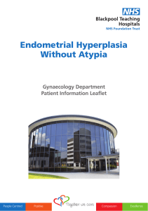 Endometrial Hyperplasia without Atypia