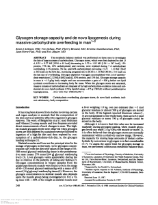 01 - CarbsIntake - 1988 - AMERICAN JOURNAL OF CLINICAL NUTRITION - Acheson et al - Glycogen storage capacity and de novo lipogenesis (1)