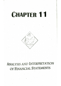 FIN 004 Analysis and Interpretation of Financial Statements