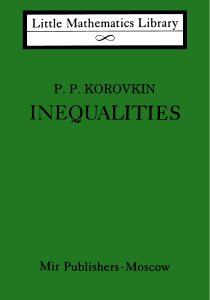 Korovkin-Inequalities-LML