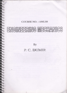 Engineering Mechanics by PC Dumir