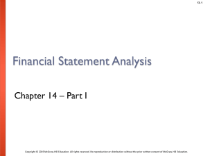 FINANCIAL STATEMENT ANALYSIS-NOTES