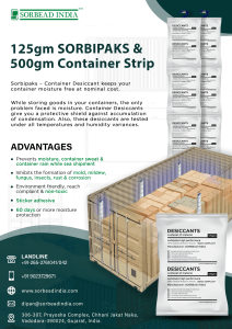 125gm Sorbipaks and 500gm Container Strip Flyer