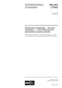 ISO/IEC 27002: Information Security Controls Standard