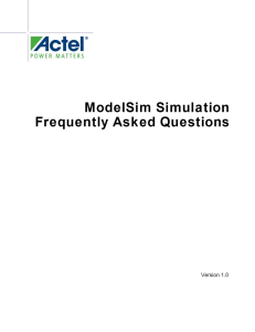 ModelSim Simulation FAQ