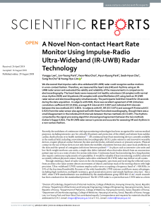 Non contact heart rate detection