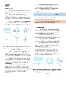 Chapter I Stress (1.4, 1.5)