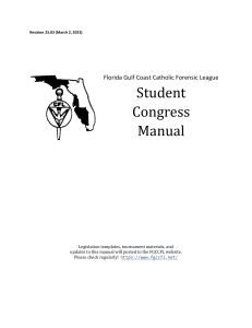 FGCCFL Student Congress Manual