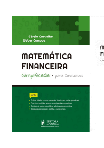 Matemática Financeira Simplificada Sergio Carvalho (2016)