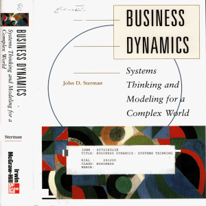 Business Dynamics Systems Thinking and Modeling for a Complex World-McGraw-Hill Higher Education (2000)