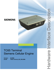 TC65 Terminal Hardware Interface Description