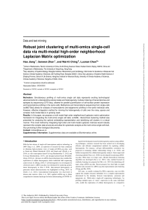 Robust joint clustering of multi-omics single-cell data via multi-modal high-order neighborhood Laplacian Matrix optimization