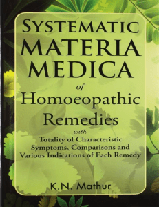 Systematic Materia Medica of  Homoeopathic Remedies By K. N. Mathur.pdf