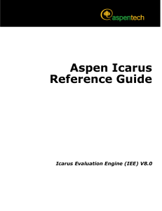 Aspen Icarus V8 0 - Ref Guide