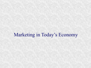 Marketing in Today's Economy (1)