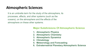 atmospheric sciences
