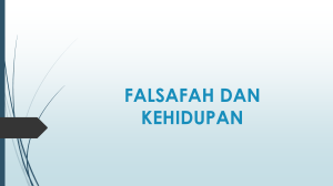 Falsafah Dalam Kehidupan