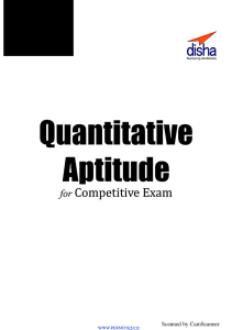 Quantitative Aptitude shortcuts