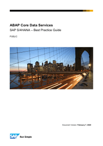 ABAP Core Data Services 