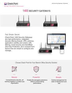 1400-security-gateway-Check point Router
