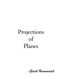 Projections of Planes pdf