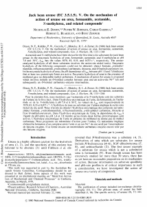 Jack bean urease (EC 3.5.1.5). V. On the mechanism of action of urease on urea, formamide, acetamide, N-methylurea, and related compounds