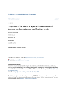 Comparison of the effects of repeated dose treatments of lornoxic