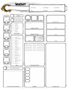 WC5e Character Sheet (Form Fillable)