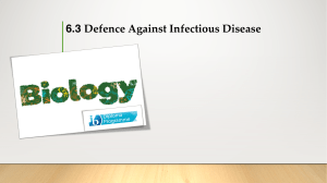 6.3 Defence Against Infectious Diseases