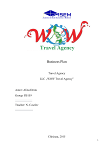 Wow Travel Agency Busimess zplan