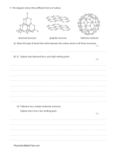 Carbon Structures & Bonding Exam Paper