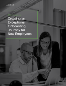 Gallup - Exceptional Onboarding Journey for New Employees