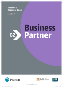 Business Partner B2 Teachers-Book