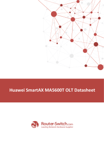 Huawei SmartAX MA5600T OLT Datasheet