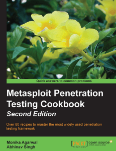 Metasploit Pen Testing Cookbook
