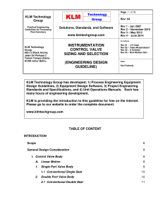 Design Guide CV sizing & select